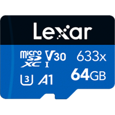 Lexar 633x 64GB MicroSDHC (Read: 100MB/s)